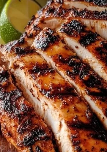 Delicious Blackened Chicken seasoned with spices and grilled to perfection