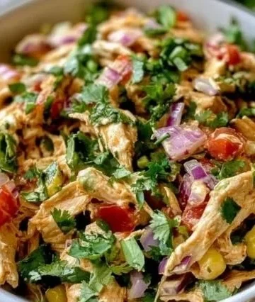 Chipotle Lime Chicken Salad with grilled chicken, lime dressing, and fresh vegetables
