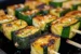 Delicious garlic butter zucchini skewers ready for grilling