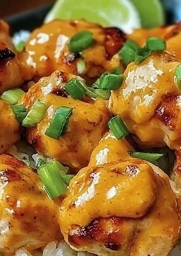 Delicious Quick Low Carb Bang Bang Chicken served with fresh ingredients