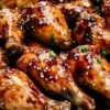 Delicious slow cooker Asian glazed chicken drumsticks cooked to perfection