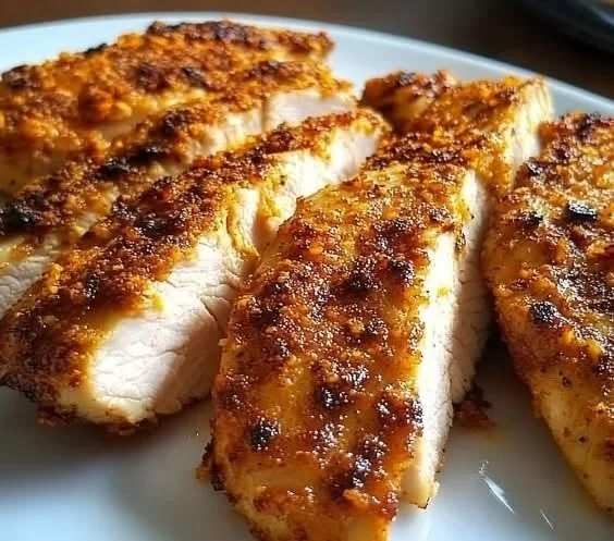 Air Fryer Chicken Breast seasoned and cooked to perfection