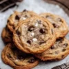 Homemade Banana Chocolate Chip Cookies on a cooling rack