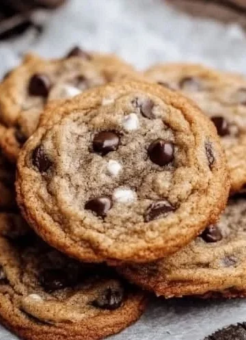 Homemade Banana Chocolate Chip Cookies on a cooling rack