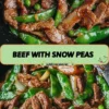 Delicious Beef with Snow Peas served in a bowl with colorful vegetables