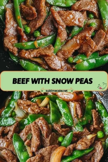 Delicious Beef with Snow Peas served in a bowl with colorful vegetables