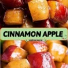 Delicious cinnamon baked apples served warm with a sprinkle of cinnamon and sugar.