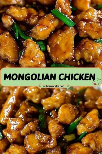 Plate of Mongolian Chicken with vegetables and rice, showcasing vibrant colors and textures.