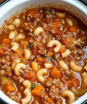 Delicious Slow Cooker 4-Ingredient Slumgullion in a bowl