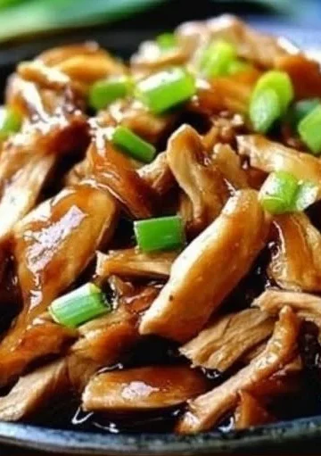 Delicious slow cooker hoisin chicken served with vegetables and rice