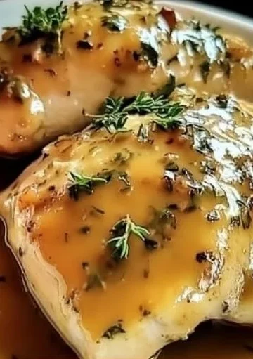 Slow Cooker Honey Mustard Chicken with tender meat and flavorful sauce