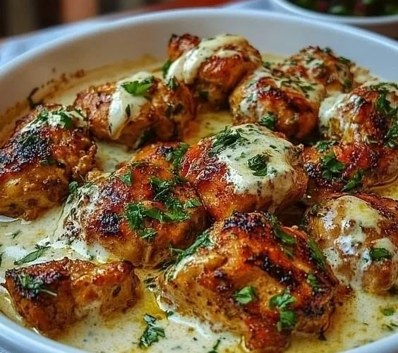 Delicious Turkish Chicken served with traditional accompaniments