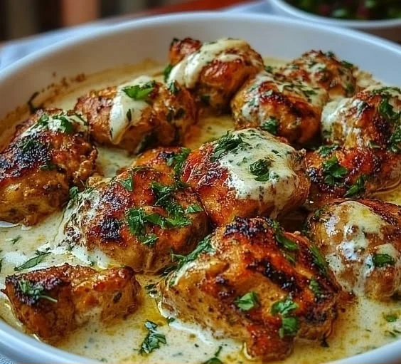 Delicious Turkish Chicken served with traditional accompaniments